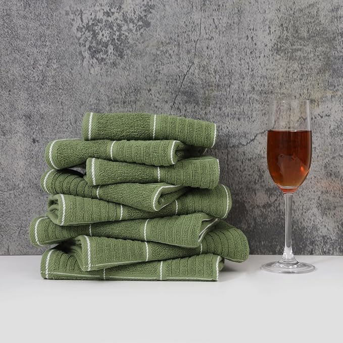 Glynniss Kitchen Towels and Dishcloths Set, Four Kitchen Dish Towels 16x26