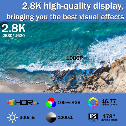 Portable Monitor Touchscreen, 15.6''Laptop Screen Extender, FHD IPS Touch Screen, Travel Monitor with Kickstand & Speaker, HDMI USB C External Monitors for Laptop Phone Computer Xbox Switch