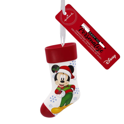 Hallmark Christmas Ornaments, Disney Mickey Mouse Stocking Personalized Ornament