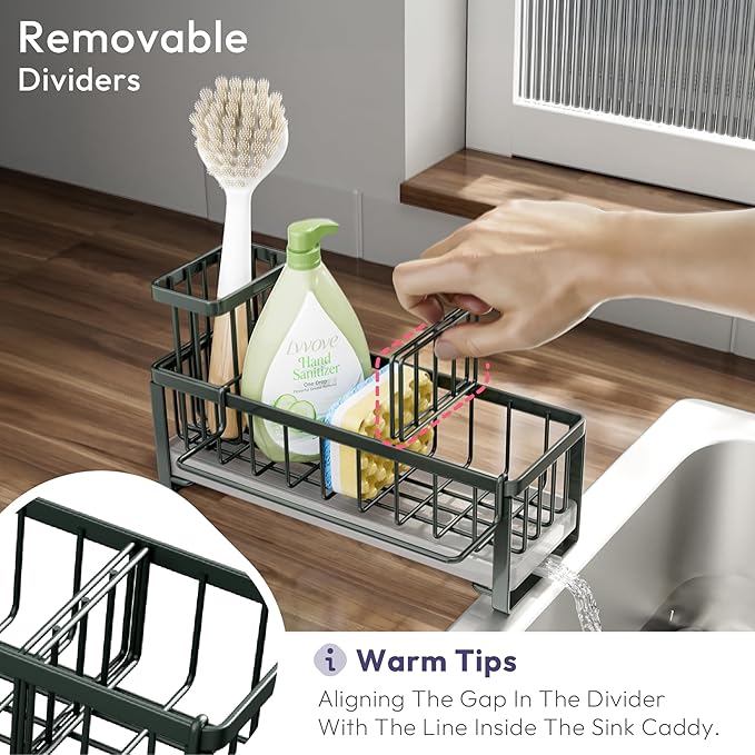 SWTYMIKI Sponge Holder for Kitchen Sink