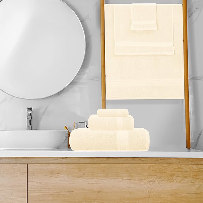 GLAMBURG Ultra Soft 8-Piece Towel Set