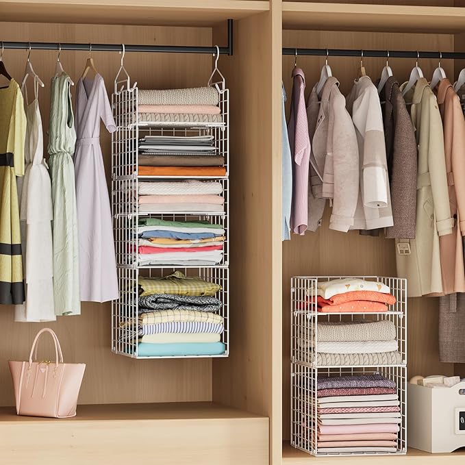 X-cosrack Closet Hanging Organizer and Storage