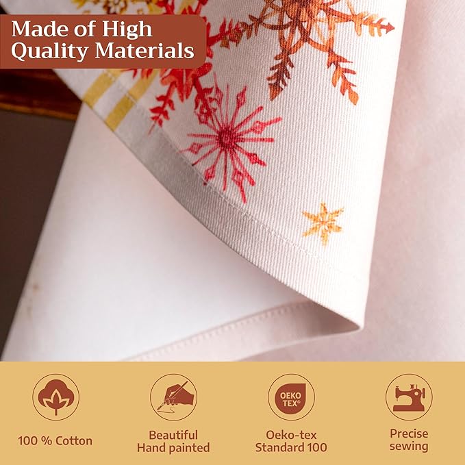 Maison d' Hermine Kitchen Towels Set of 3 100% Cotton 20" x 27.5" Reusable