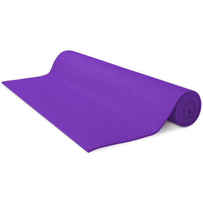 Bean Products Yoga Mat for Exercise - Non Slip Thick Comfortable Workout Floor Mat for Adults and Kids - Eco Friendly Foldable Yoga Mat for Yoga, Pilates, Gym and Stretching