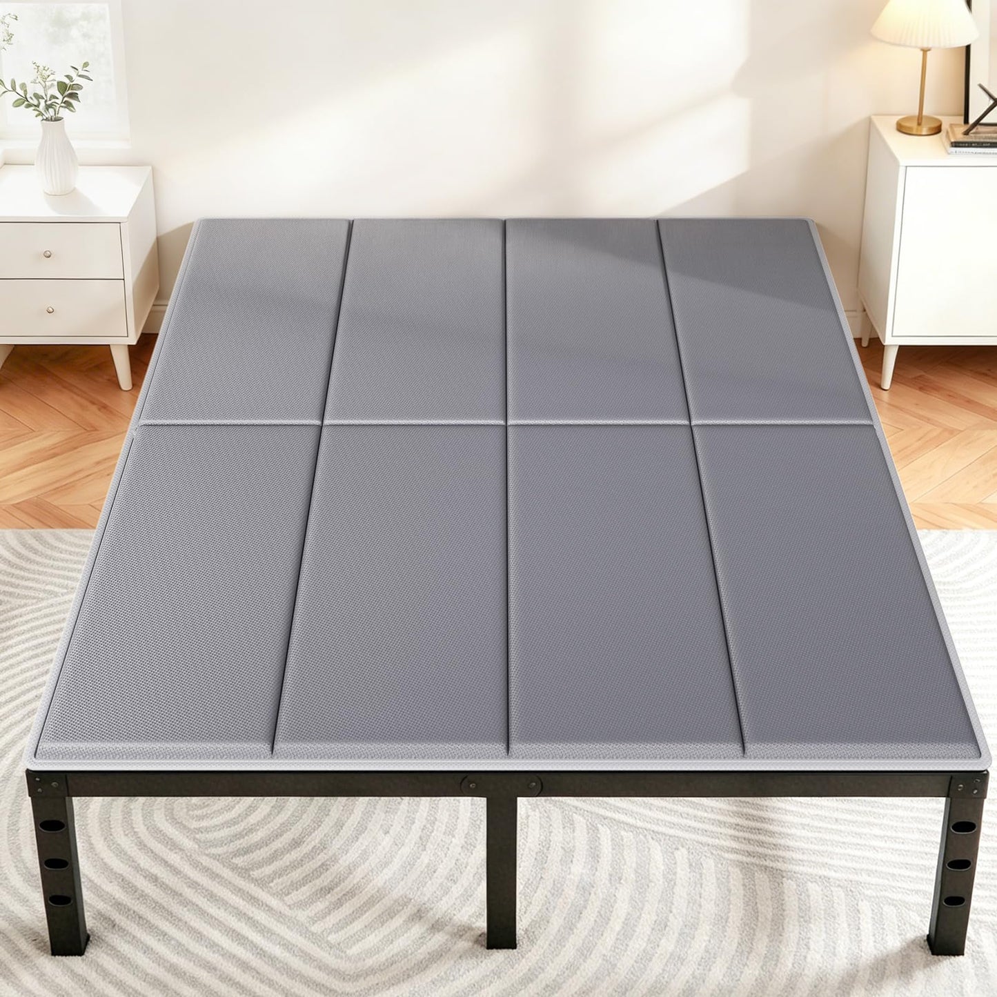 LAVEVE Heavy Duty 10mm Bunkie Board King Size 76'' x 80'', Breathable Bed Support Board to Prevent Sagging Mattress, with Anti-Slip Dots, Fits Metal Bed Frames, Slatted Frames, and Sofa Beds