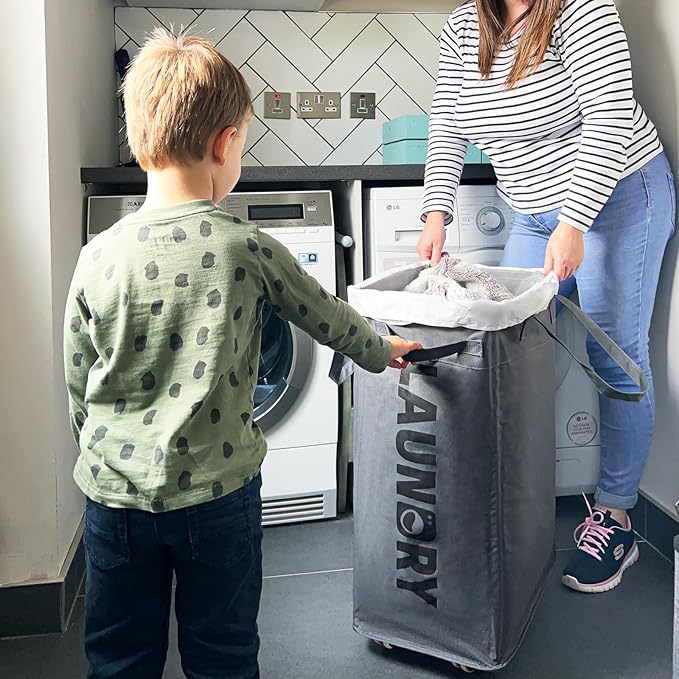 Goodpick Hamper with Wheels, Dirty Laundry Basket