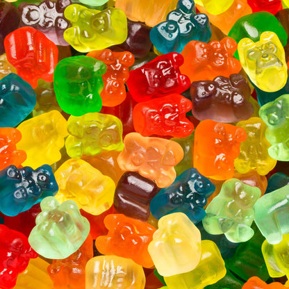 Albanese World's Best, Halloween 12 Flavor Gummi Bear Cubs®, 50-0.5oz Trick or Treat Bags of Halloween Candy