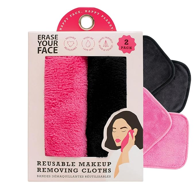ERASE YOUR FACE Reusable Makeup Remover Cloths