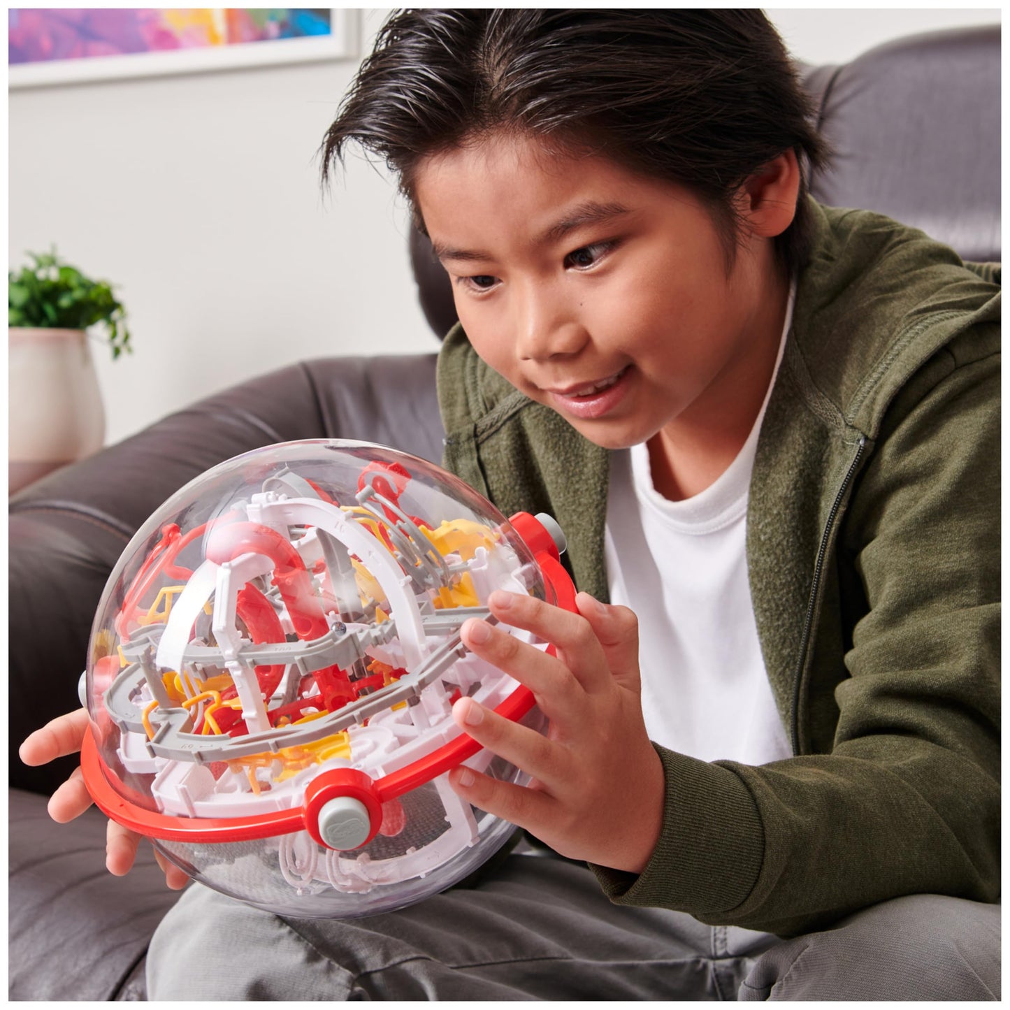 Perplexus Portal, 3D Puzzle Ball Maze Fidget Toys Kids’ Games Travel Games Puzzle Games Fidget Ball with 150 Obstacles, for Adults and Kids Aged 8 and up