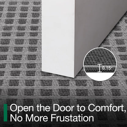 LUMI Inside Door Mat for Entry 24''x36'', Absorbent, Dirt Trapper, Low Profile Thin, Non Slip Mats with Rubber Backing, Ideal for Indoor, High Traffic, Garage, Entrance, Checkered Grey