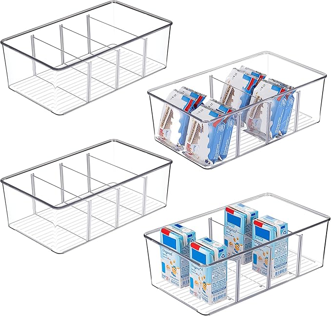 Vtopmart 4 Pack Food Storage Organizer Bins, Cabinet Organization and Storage