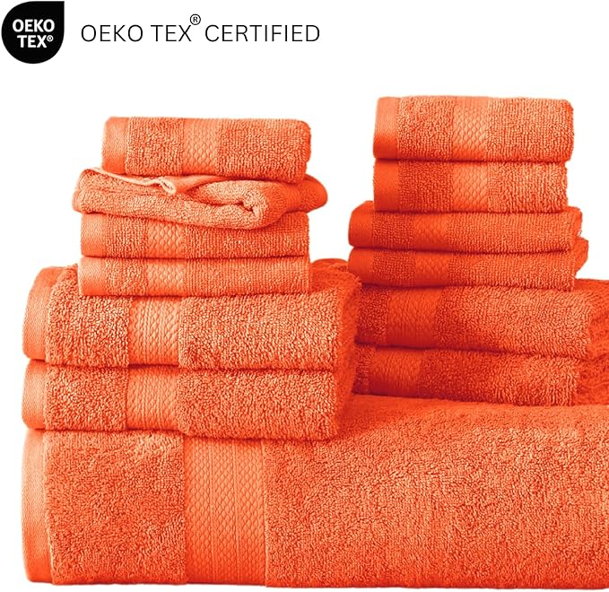 Lane Linen 100% Luxury Cotton Towel Set