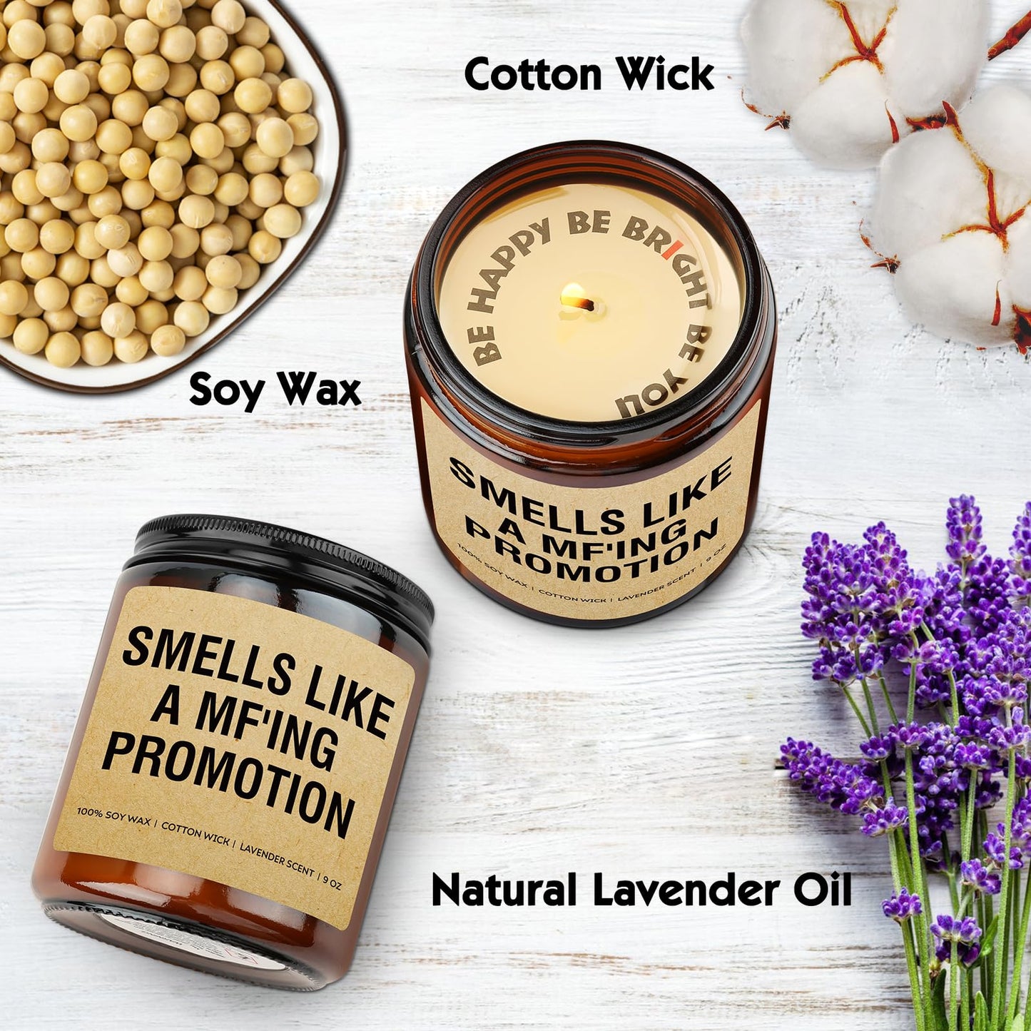 Promotion Gifts for Women, Men, Congratulations Gifts, Congrats New Job Gift, Work Celebration Gift, Job Promotion Present for Coworker, Friend, Boss, Him, HBESTIE Scented Candles