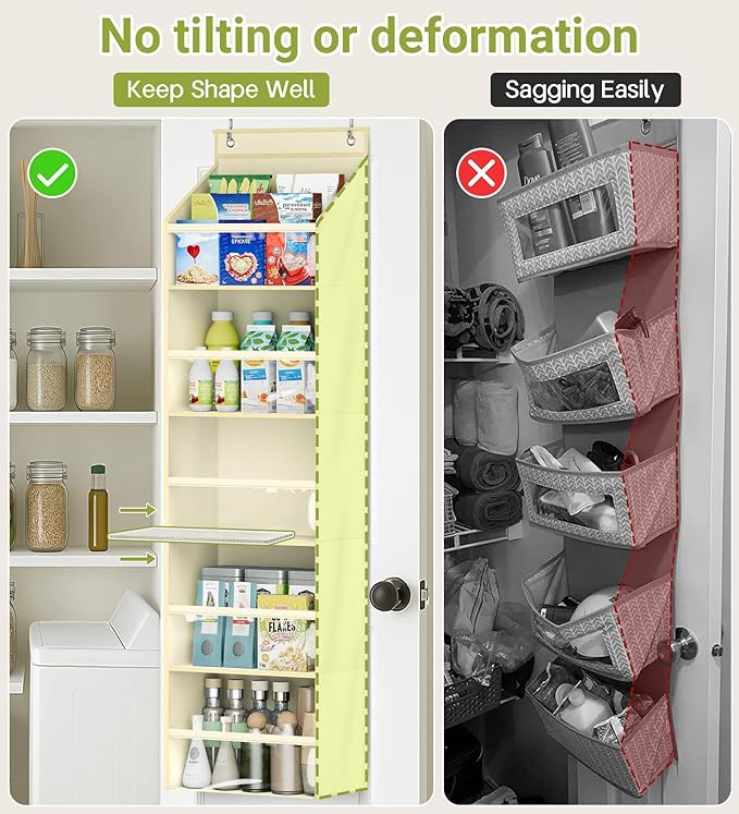 AOODA 2 Pack Over the Door Organizer, Large Capacity Closet Door Hanging
