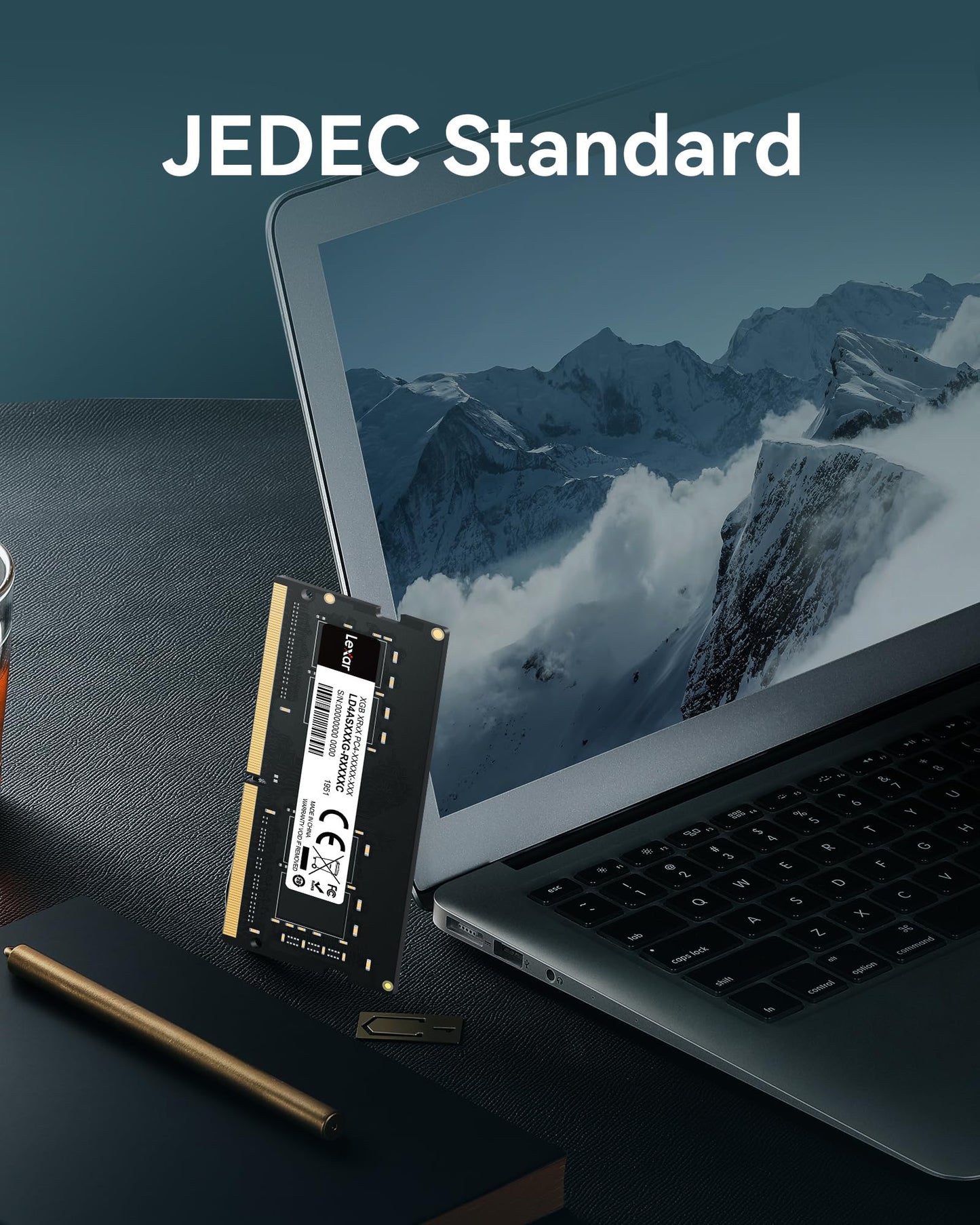 Lexar SODIMM 16GB DDR4 RAM 3200 MHz, 260-Pin DDR4 SODIMM Laptop Ram, High-Performance SO-DIMM, PC Laptop Computer Memory (LD4AS016G-B3200ASST)