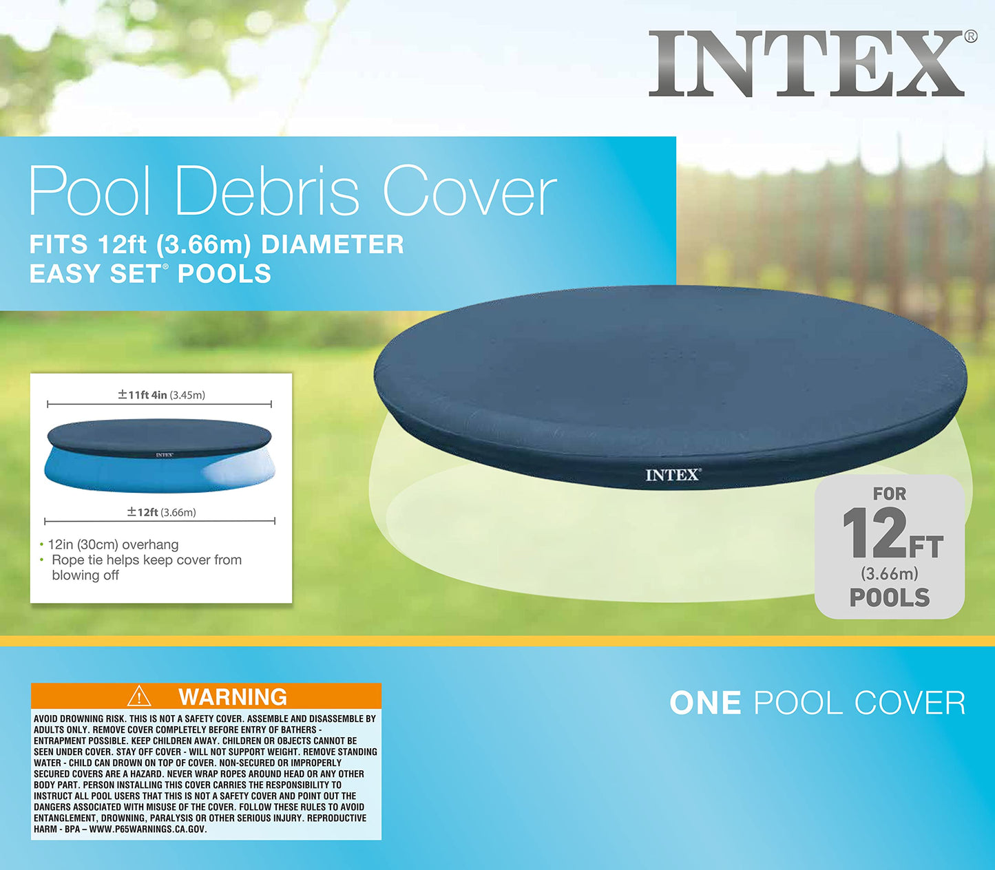 Intex 12ft Easy Set Pool Cover