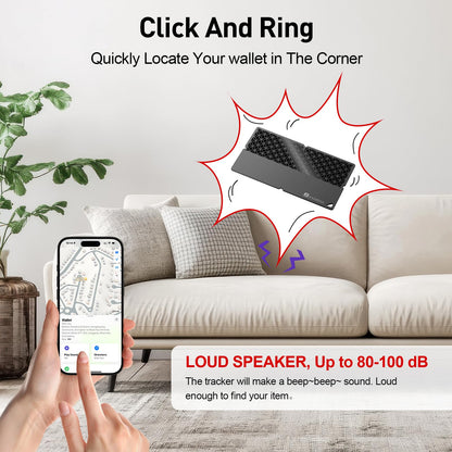 2026 [Apple MFi Certified] (iOS Only) Bluetooth Tracker Smart Card for Apple Find My iPhone Ultra-Thin Wallet GPS Tracker, 5-10 Years Staying Power, Keys Finder & Item Locator for Keys, Bags, Passport