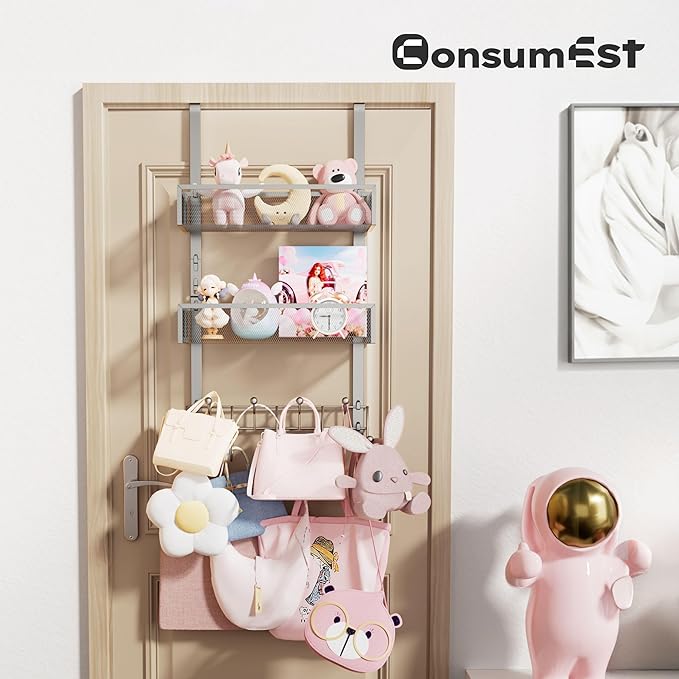 Consumest Over The Door Hooks Organizer