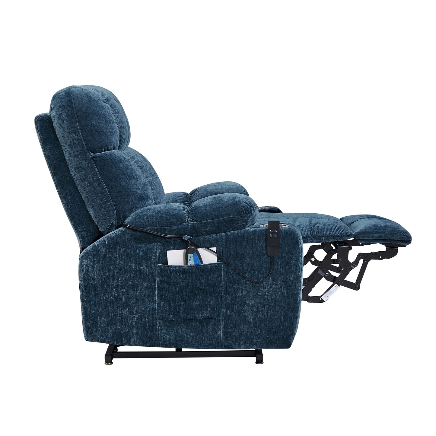 Electric Power Lift Recliner Chair Sofa for Elderly with Massage and Heat, 3 Positions Adjustable,2 Side Pockets