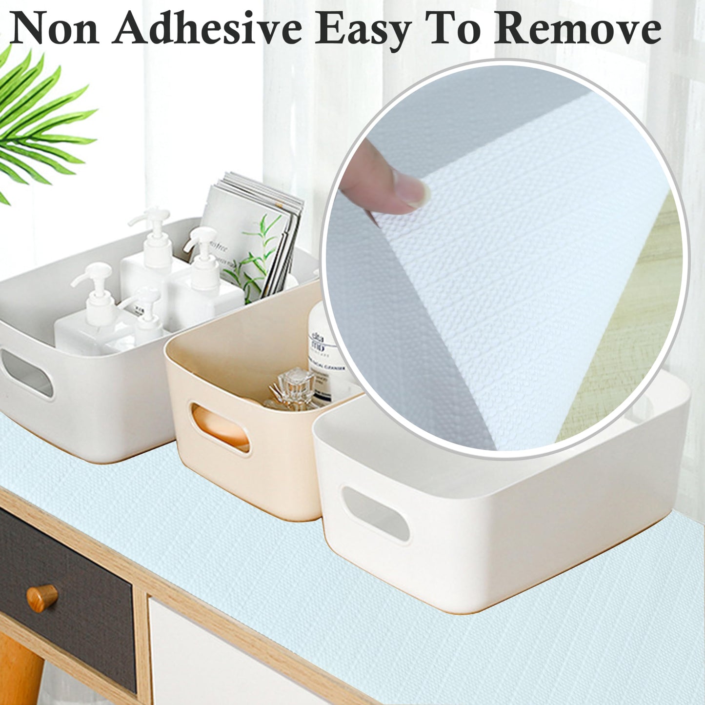 Shelf Liners 16 Inch Wide X 20 Ft Kitchen Cabinet Drawer Liners Non Slip Waterproof Pantry Shelves Refrigerator Liner Non Adhesive Strong Grip Bathroom Drawer Mat Cupboard Dresser Closet Liner