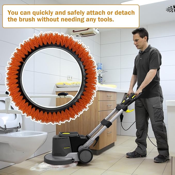 237047 Scrub Orbiter Brush for ORB550MC Orbiter Floor Machine, Heavy-Duty Brush