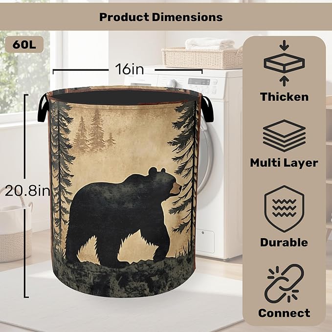 Bear Mountain Laundry Basket
