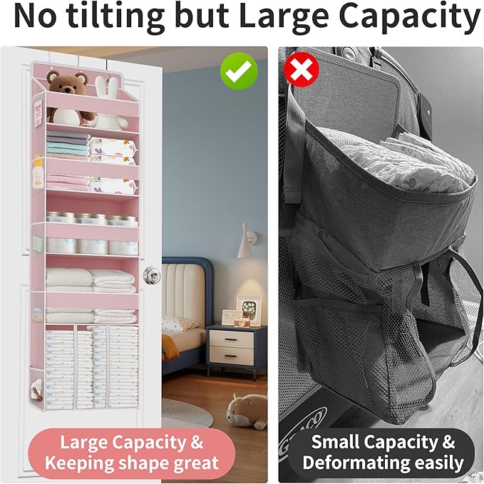 1 PC Pink Over the Door Organizer