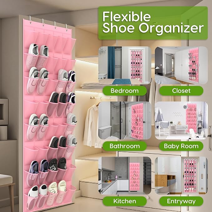 Unjumbly Over the Door Shoe Organizer