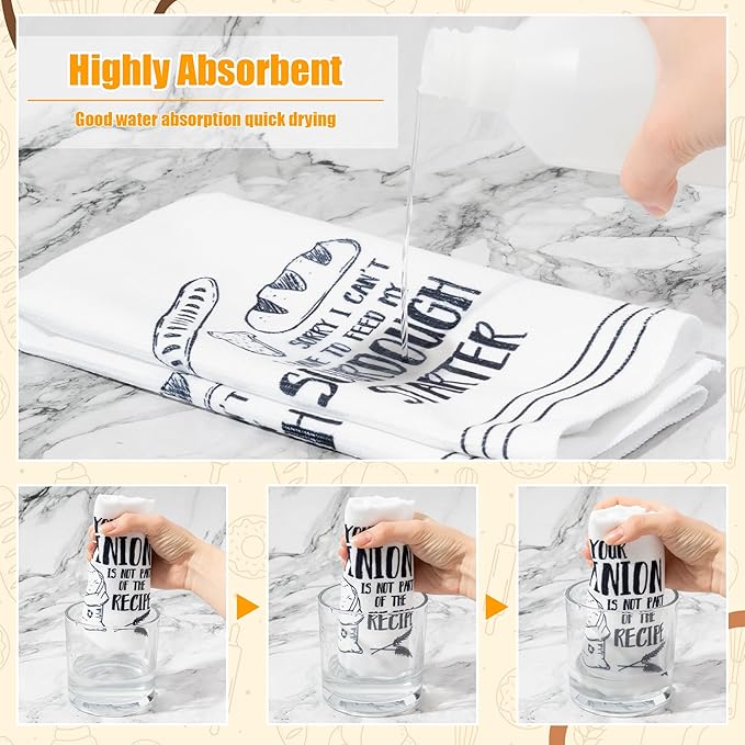 R HORSE Funny Baking Kitchen Dish Towels