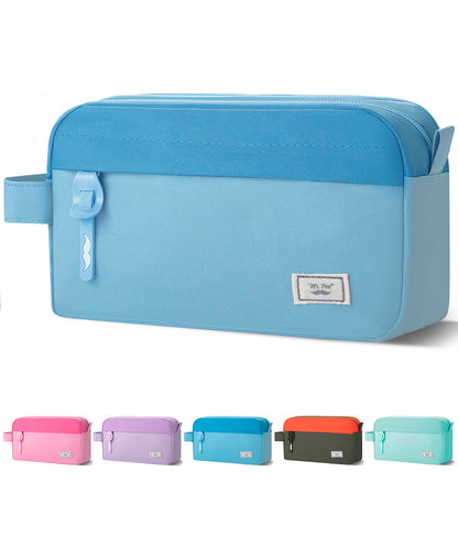 Mr. Pen Large Capacity Pencil Bag, Blue Pencil Pouch, School & College Pencil Case