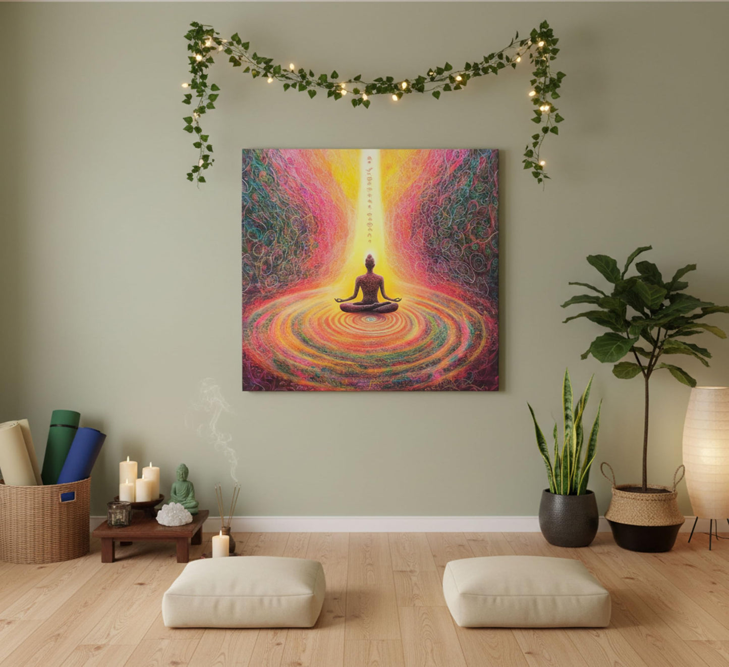 Kyczmys Chakra Chart Canvas Wall Art Zen Reiki Infographic Energy Healing Meditation Paintings Pictures Wall Decor Poster Artwork for Bedroom Yoga Studio Office Spa Home Decoration