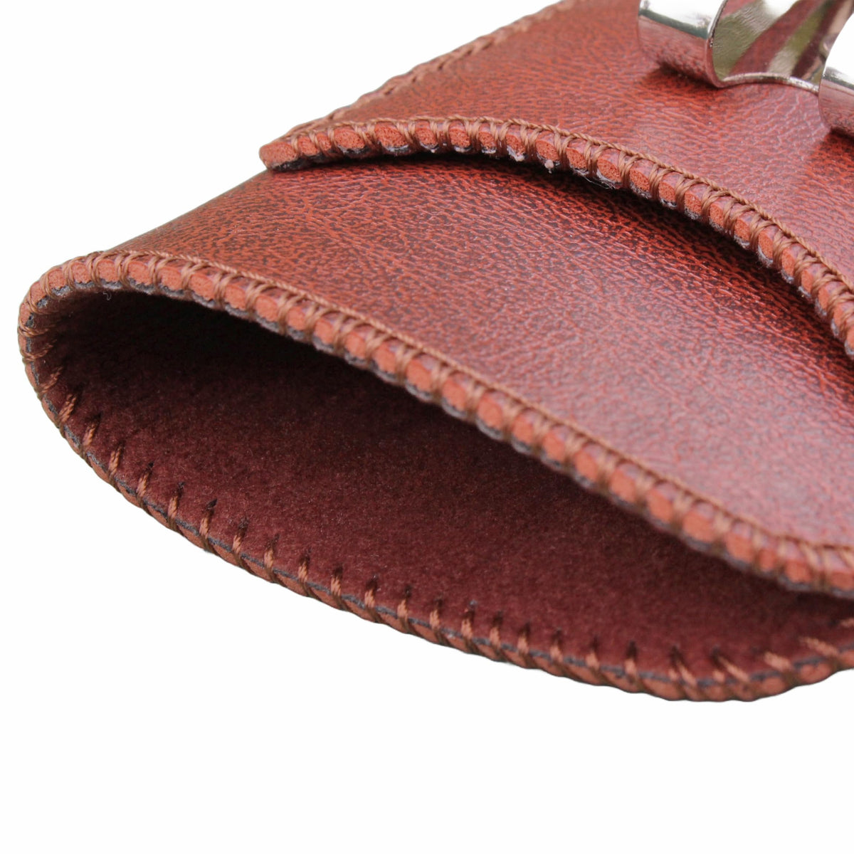Premium Soft Glasses Case with Belt Clip & Card Pocket, PU Leather Eyeglass Sunglass Reading Glasses Case Pouch Brown B01BR