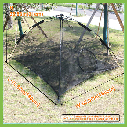 Portable Large Pop Up Pet Cat Tents Enclosures For Outside Patio