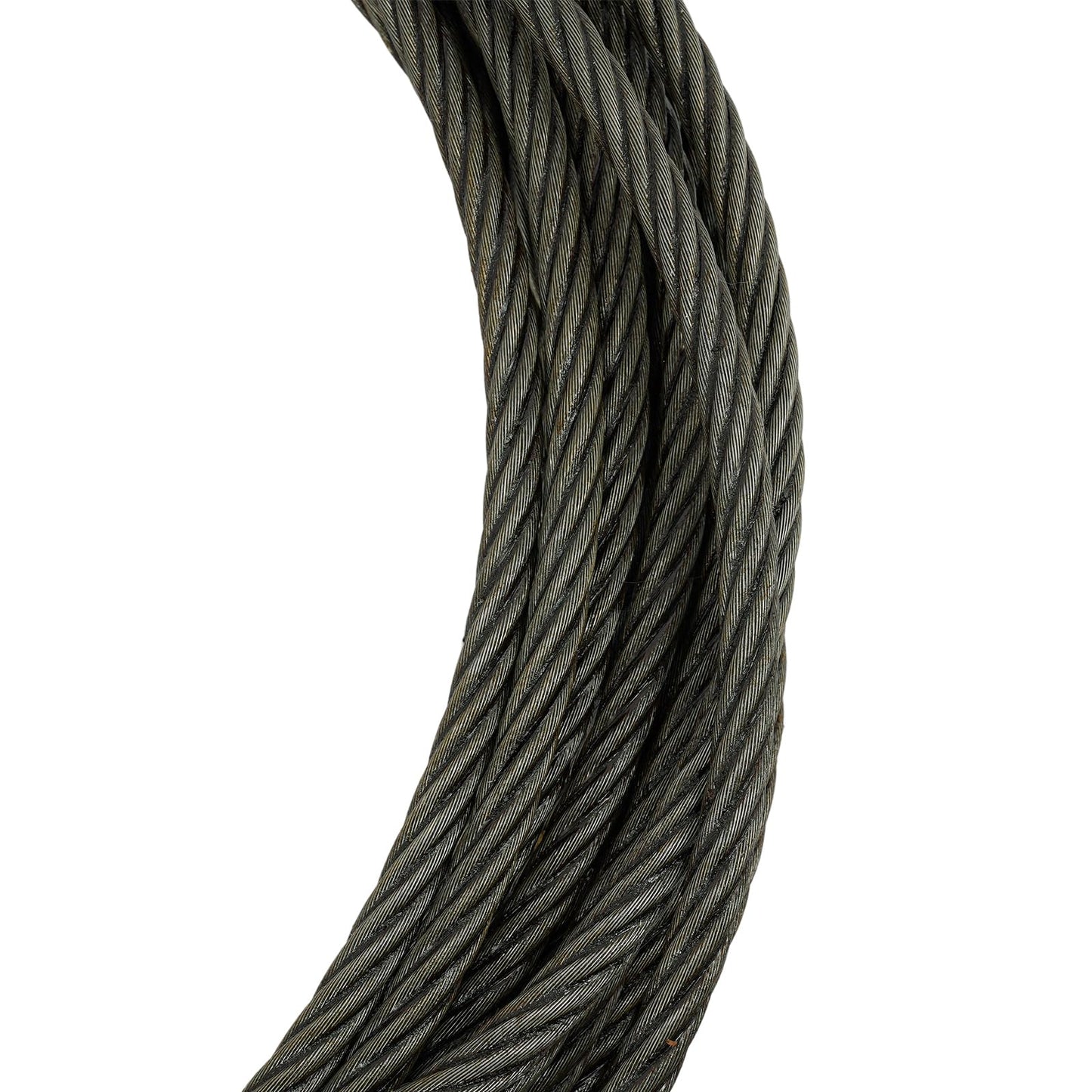 Carbon Steel Winch Cable,32000 lbs Breaking Strength, 9/16 Inch x 70 Feet Heavy Duty Towing Cable with 360° Swivel Self Locking Hook Universal Fit for Winch Operations, Lifting, Towing
