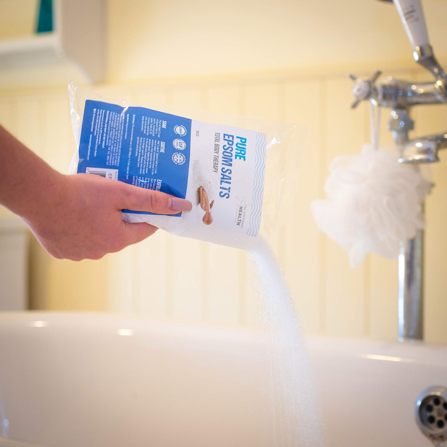 Pure Epsom Salts | Magnesium Sulphate Bath Salt | 10 Kg Pack by The Intelligent Health | Ideal for Relieving Sore Muscles | Reduces Inflammation
