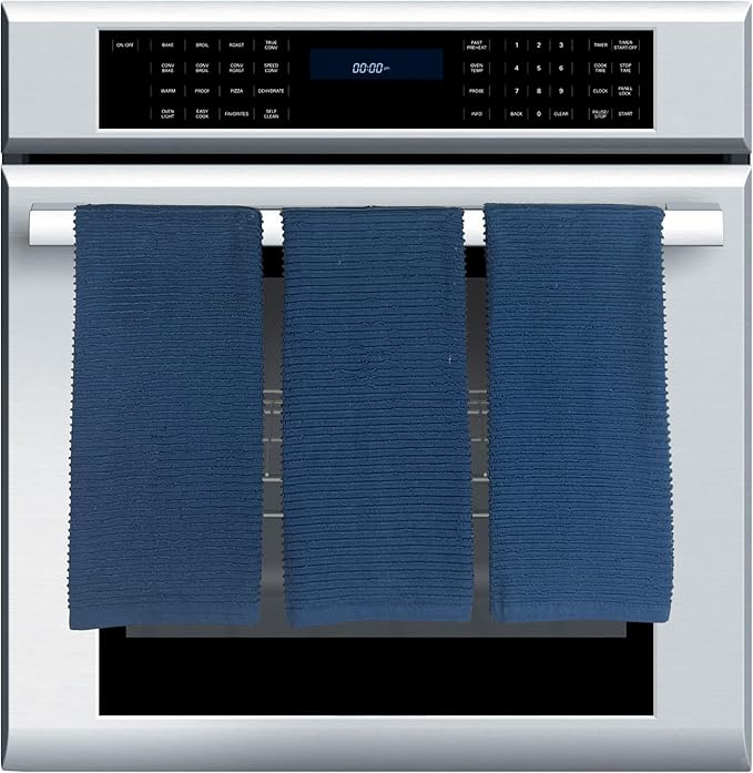 Serafina Home Royal Nautical Blue Kitchen Hand Dish Towels: Oversized 28" x 18"