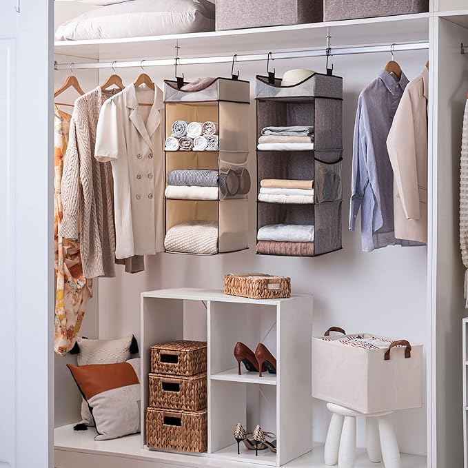 StorageWorks Hanging Closet Organizer, 3-Shelf Shelves