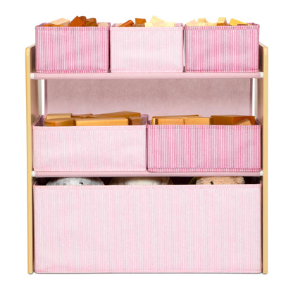 Delta Children - GapKids 6 Bin Toy Organizer - Greenguard Gold Certified, Blush Pink