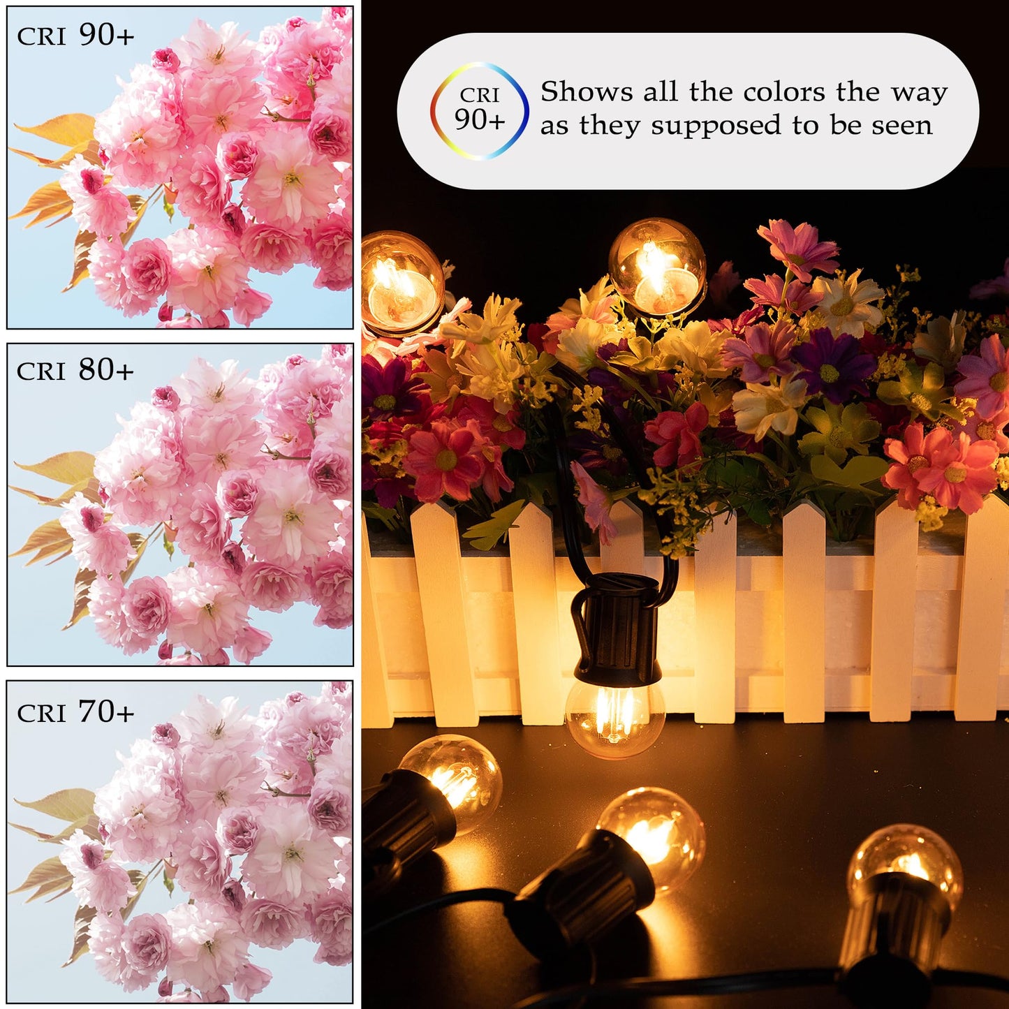 Grensk G40 Low Watt Light Bulb Edison LED Bulb Mini Globe Light Bulbs 1W Equivalent to 10Watt Incandescent E26 Screw Base Led Bulbs Ultra Warm White 2200K, Non Dimmable (G40g-2pack)