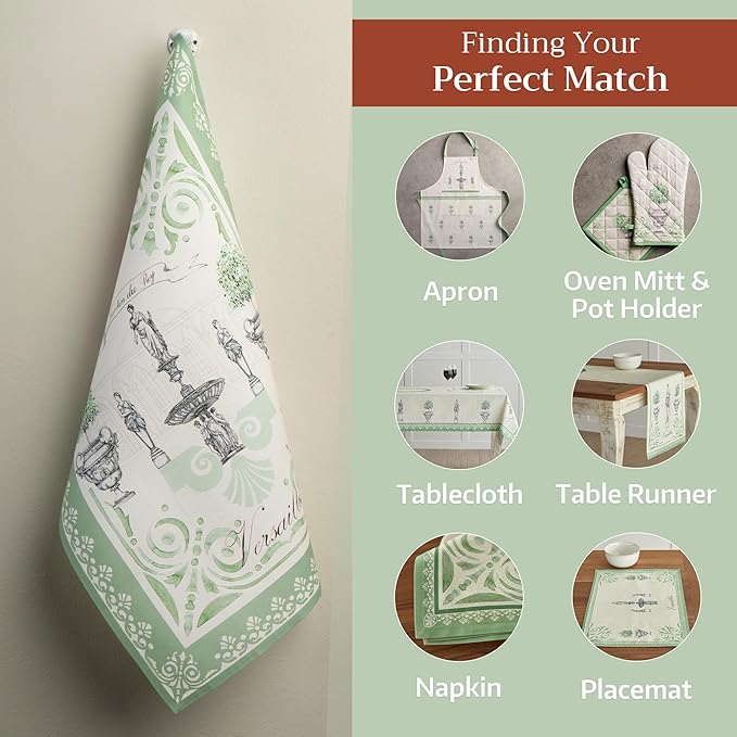 Maison d' Hermine Kitchen Towels Set of 2 100% Cotton 27.50" x 20" Reusable