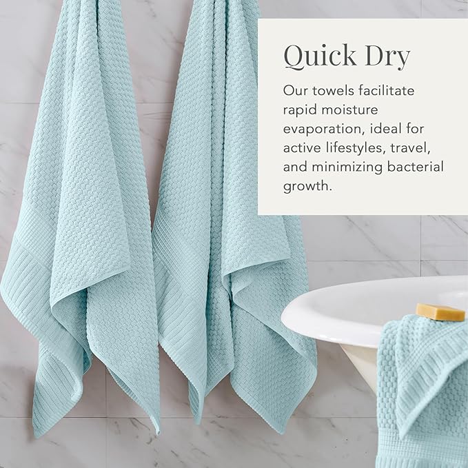 NY Loft 100% Cotton Hand Towel 6 Pack Hand Towel Set | Super Soft & Absorbent