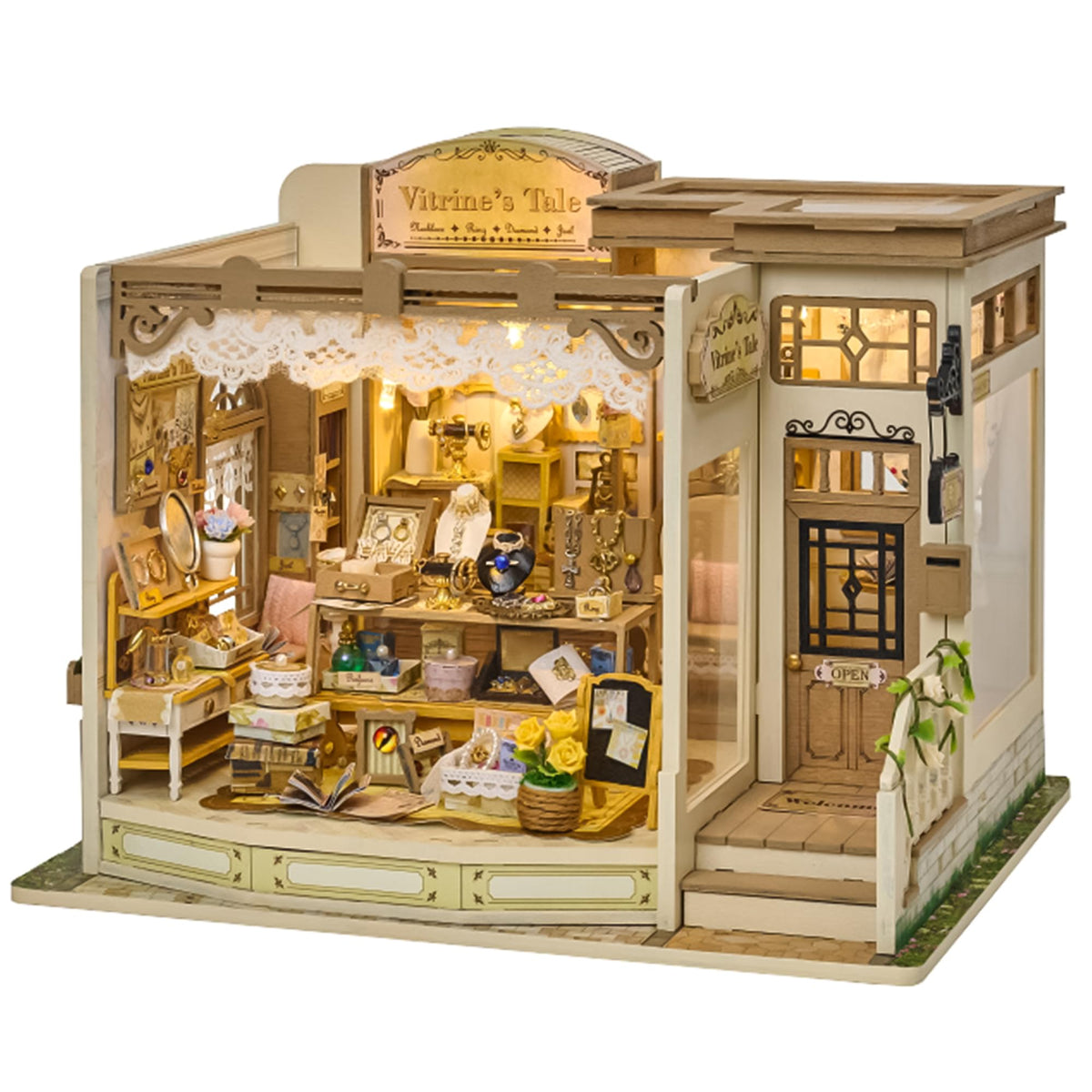 Spilay DIY Miniature House Kit for Adults, Miniature Dollhouse Kit