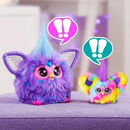 Furby Furblets - Series 1 Collectible - Ray-Vee Mini Electronic Plush Toy with Sounds for Kids, Interactive Talking Collectible, Soft to the Touch