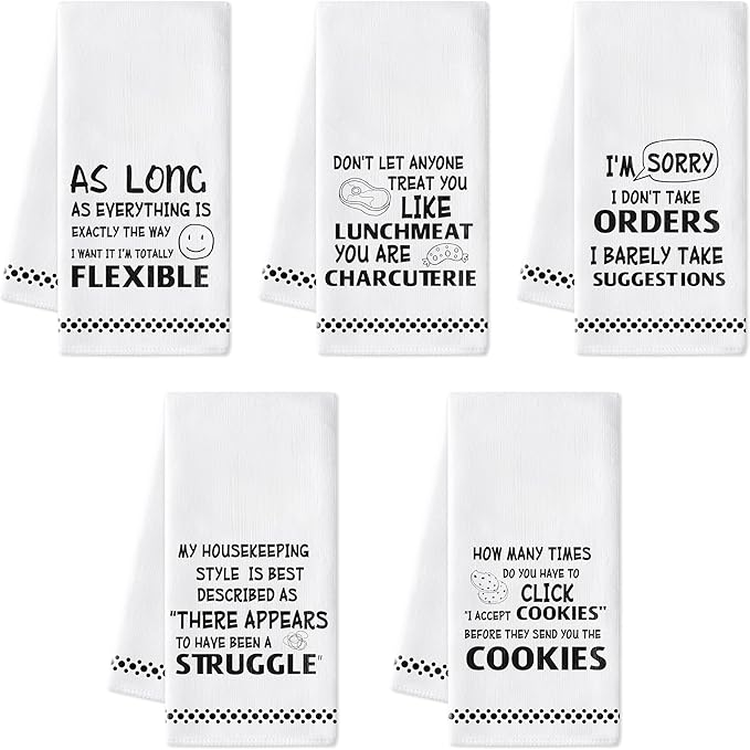 R HORSE Funny Saying Kitchen Dish Towels