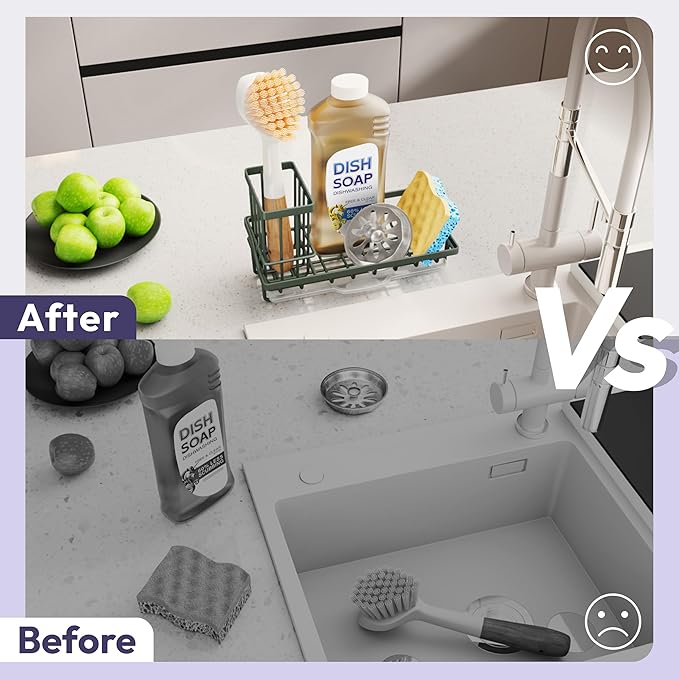 SWTYMIKI Sink Caddy Sponge Holder
