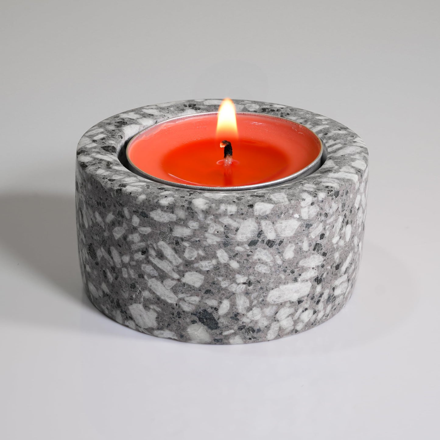 Natural maifanite Stone Tea Light Candle Holder(Set of 4) for Table Centerpieces, Valentines Day Decorations & Room Decor- Decorative Candles Holders for Wedding Gifts