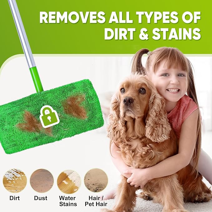 12-Pack Reusable Mop Pads Compatible