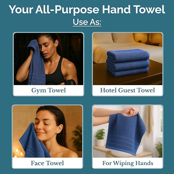 Casa Platino Hand Towels for Bathroom