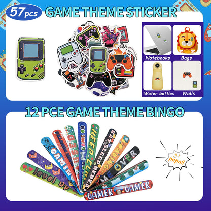 135 Pcs Video Gamer Party Favors,Boys Game Party Supplies,Gamer Birthday Party Favors,Gaming Party Decoration,Boys Gaming Birthday Favors, For Kids Bags On Stuffer Gifts
