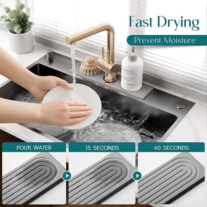 Kitchen Sink Faucet Mat